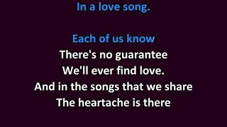 Kenny Rogers - A Love Song KARAOKE
