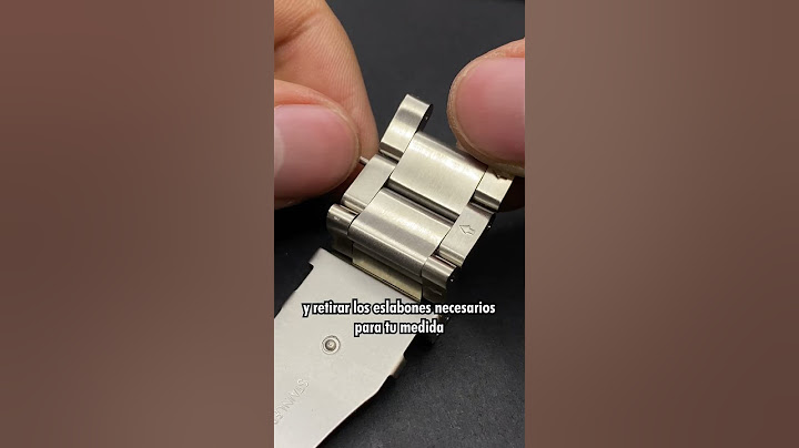 AJUSTA EL TAMAÑO DE TU RELOJ DE ACERO⌚👌