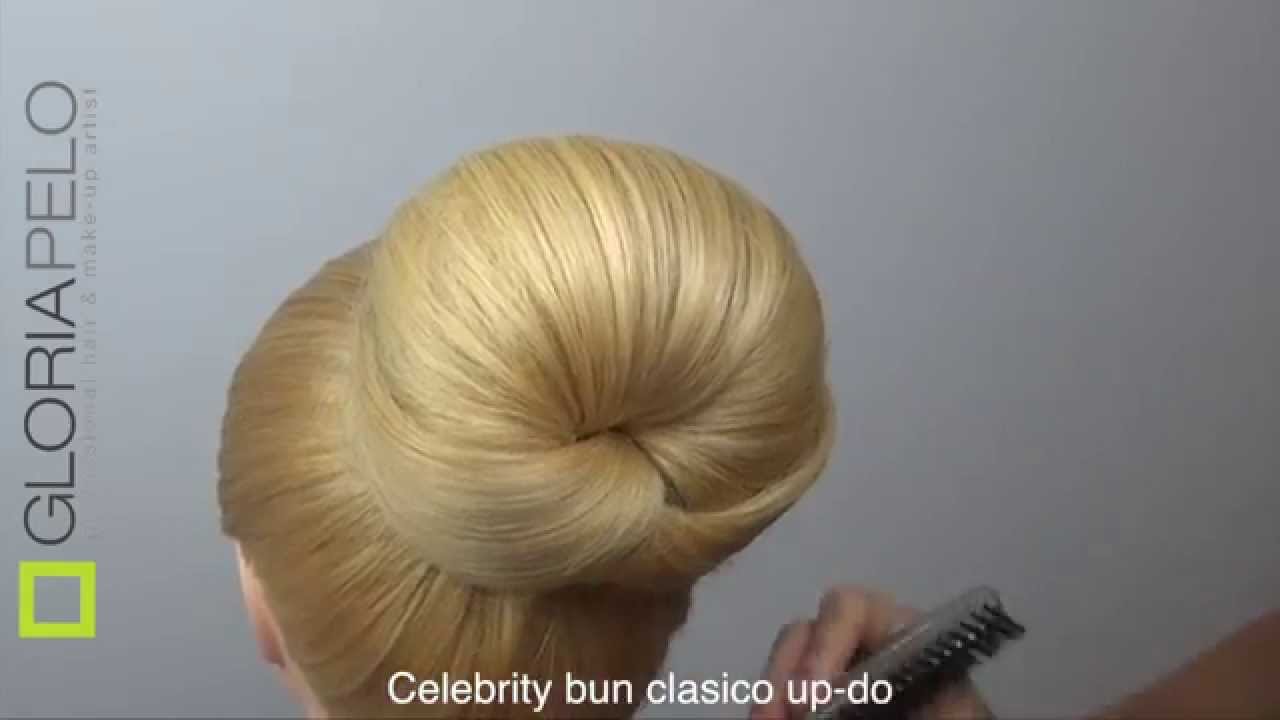 Celebrity Bun Classic-Glam (Peinado Moño Alto Elegante)