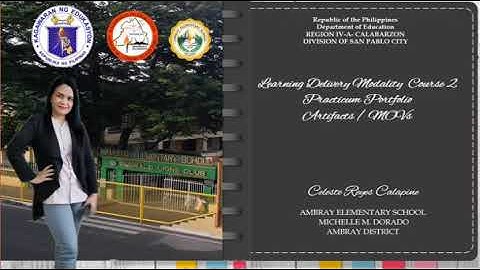 LDM 2 Practicum Portfolio Artifacts/MOVs by Teacher CESSY