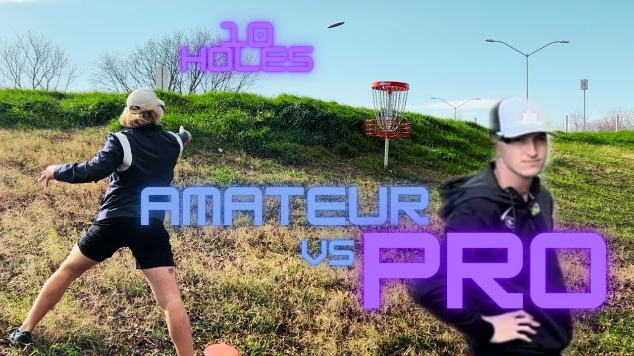 Can an Amateur Disc Golfer beat a Professional in 10 holes with a 10 stroke handicap?
