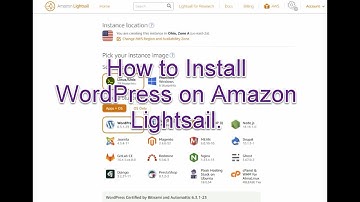 How to Install WordPress on Amazon Lightsail.