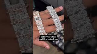 Icedout thorn watches available at icedjewelz com  #icedjewelz #moissanitewatch #hiphopjewelry