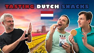 Greeks Try Dutch Snacks & Candy | Greeks React | The Netherlands Food
