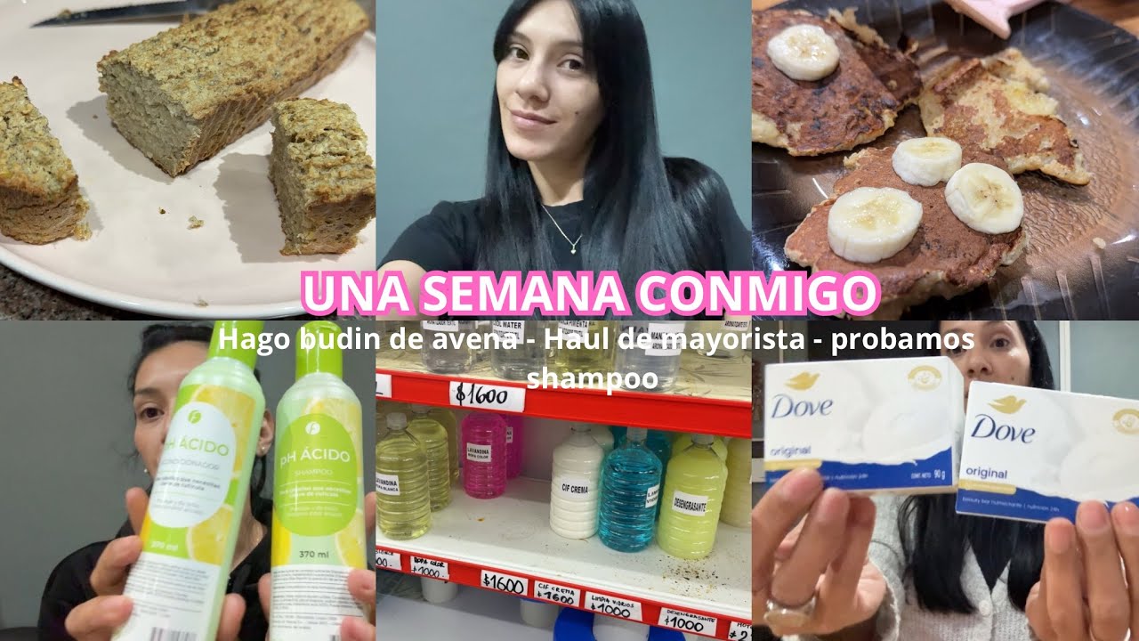VLOG SEMANAL - receta budín de avena - Haul productos de limpieza - Haul de cabello ✨💕