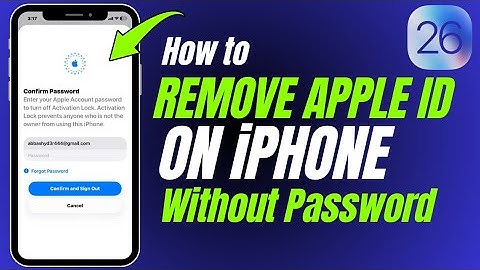How to Remove Apple iD from iPhone without Password / iOS 26