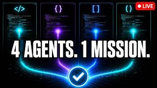 I Let 4 AI Agents Build in Parallel — Live in Warp