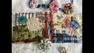 Update and adding hexis | #slowstitching project | inspired by Anne Brooke |  #sew4thesoulhannemade