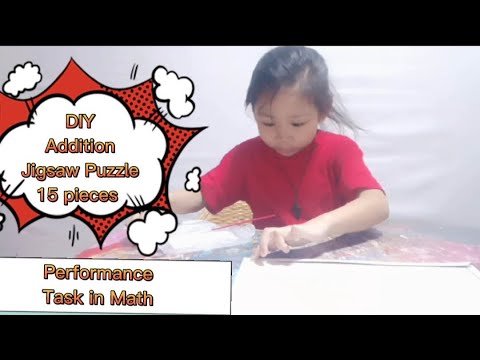 DIY Making Addition Jigsaw Puzzle 15 pieces II Performance Task in Math ...