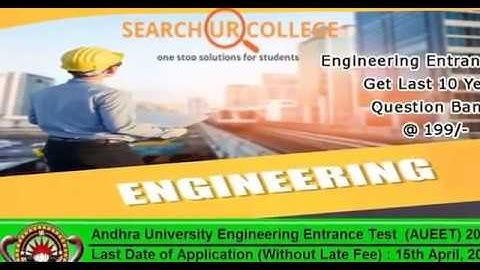 AUEET Exam 2019 Andhra University Engineering Entrance Exam
