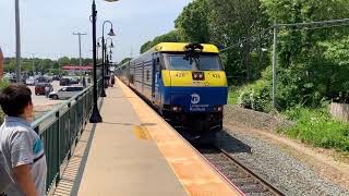 Long Island Rail Road Train 8710 at Mastic-Shirley Sunday June 2, 2019.