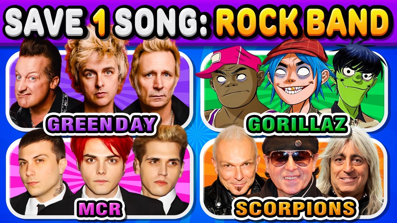 Save ONE Song 🎸🔥 Per Rock Bands (Punk, Alternative, Hard) | Music Quiz