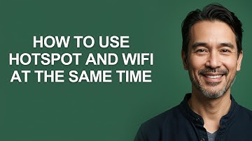 How To Use Hotspot And Wifi At The Same Time - KevinHowTo