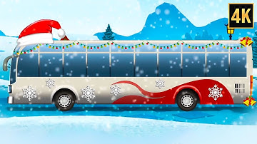 Transport Bus, Christmas Special Vehicles Video for Kids