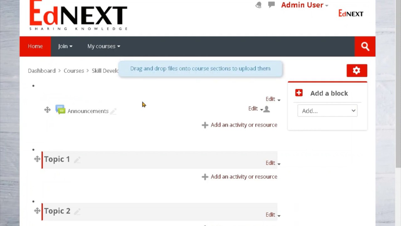 Adding Content to Course in Moodle - YouTube