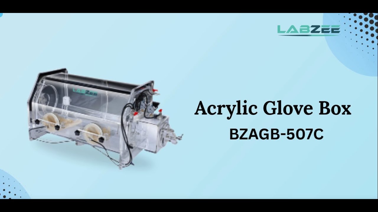 Labzee Acrylic Glove Box BZAGB-507C | Vacuum-Sealed Safe Workspace