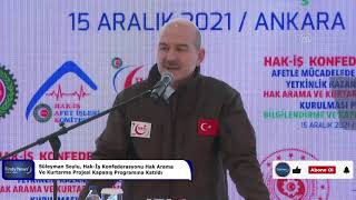 Süleyman Soylu, Hak İş Konfederasyonu Hak Arama Ve Kurtarma Projesi Kapanış Programına Katıldı