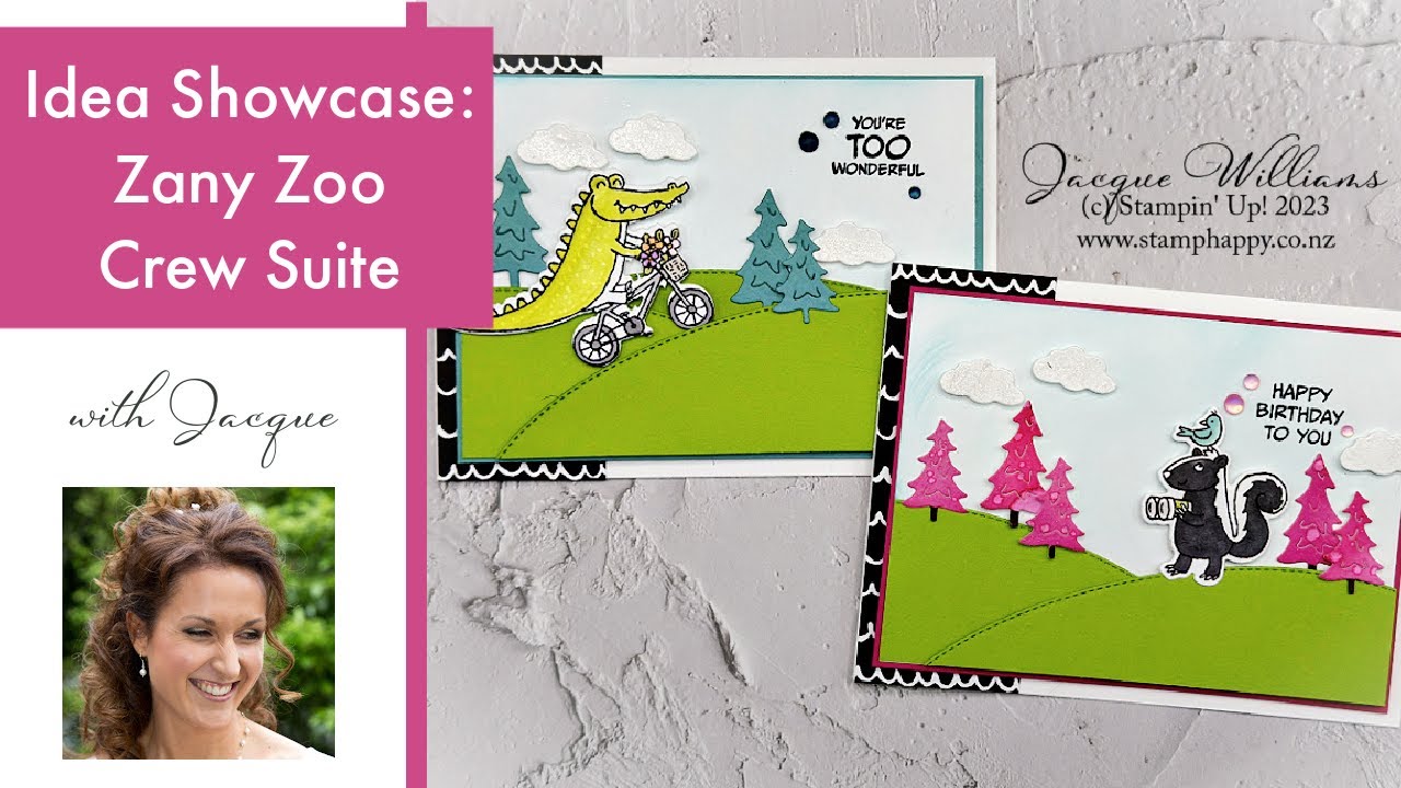 Cute Zany Zoo Kid's Birthday Card! Lots of Extra Ideas for Your Inspiration!