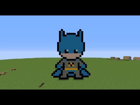 pixel art minecraft batman