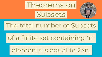 Proof of total number of subsets of a finite set is 2^n | Proof | Binomial theorem | Set theory