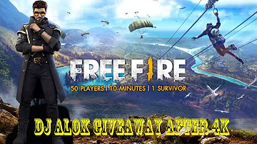 Free Fire live Team Code Dj Alok And Diamond Giveaway After 4K Sub