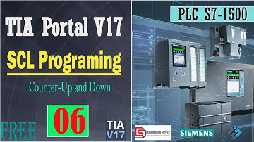 Lesson 6 SCL programing in TIA Portal V17 using PLC S7-1500 | Counter-Up & Down | Siemens PLC | HMI