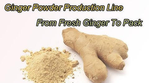 Ginger Powder Production Line Process Steps Show