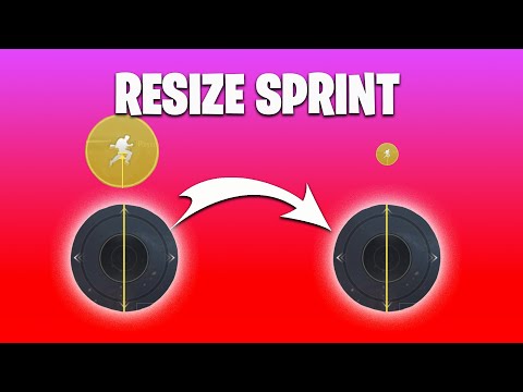 How to resize Sprint Button in PUBG Mobile