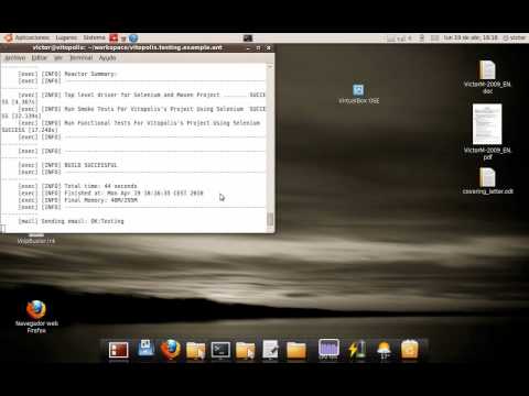Example about Testing using Selenium, Maven and Ant [http://vitopolis.wordpress.com].avi