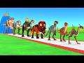 Paint Animals T-REX, GIGA, Velociraptor, Spinosaurus, Triceratops Fountain Crossing Dinosaur Game Ne