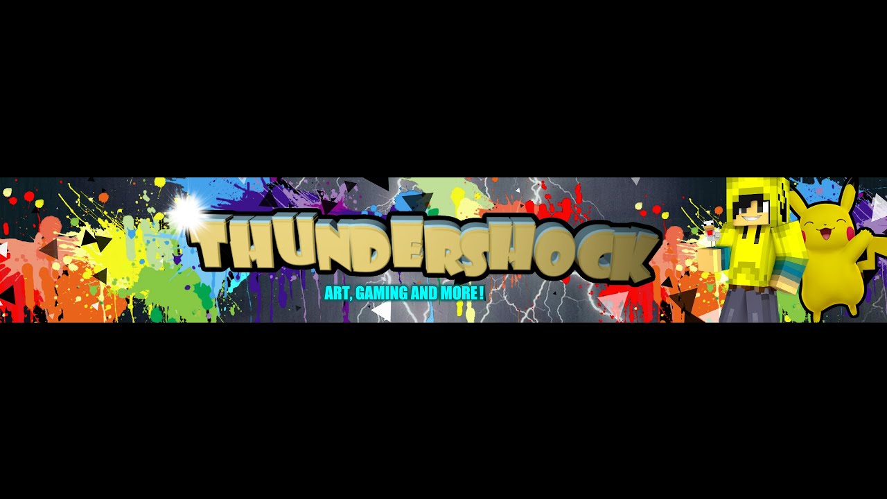 Youtube Banner SpeedArt - ThunderShock - YouTube
