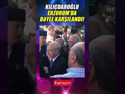 Kemal Kılıçdaroğlu, Erzurum'da böyle karşılandı! #shorts
