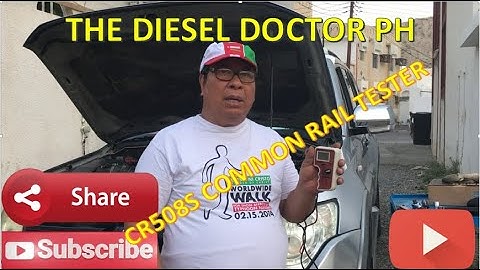 PAJERO 4M41 3.2 DID COMMON RAIL PRESSURE TESTING | USING CR508S COMMON RAIL TESTER.