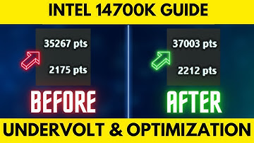 Intel i7-14700k Undervolting & Optimization Guide - Benchmarks