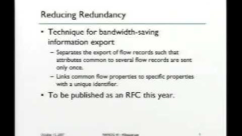 From NetFlow to IPFIX   the evolution of IP flow information export