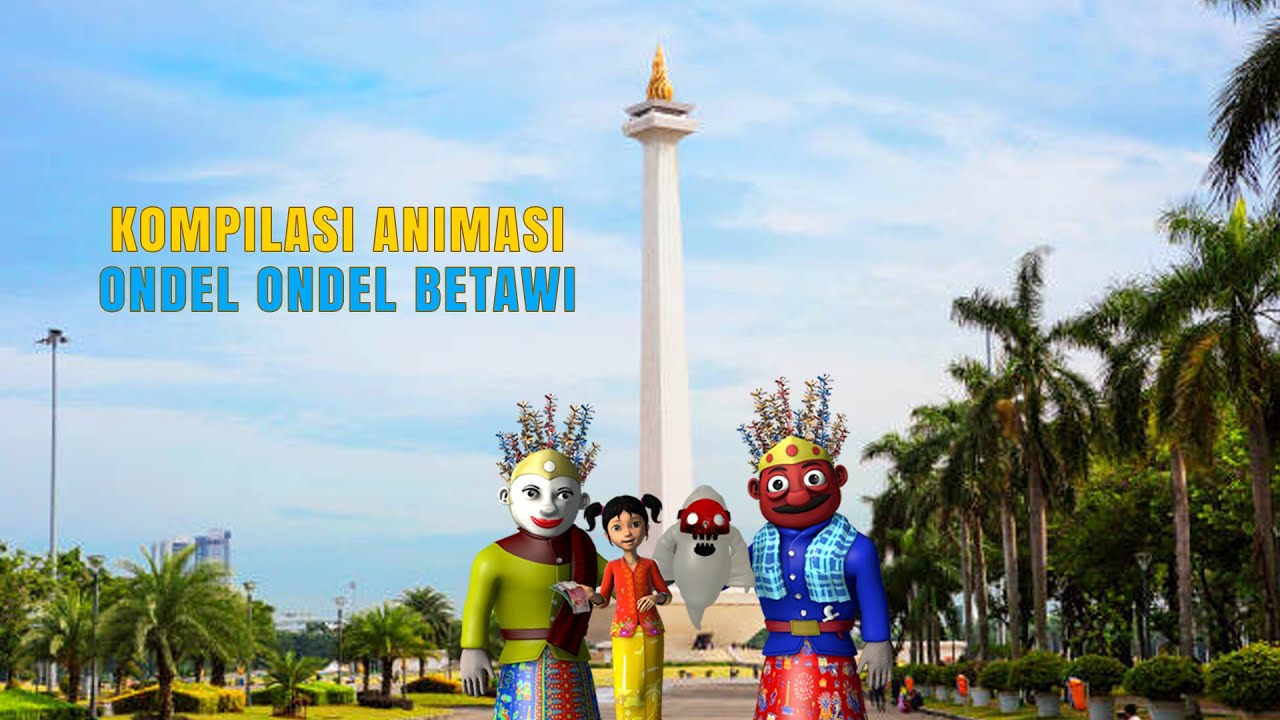kompilasi animasi ondel ondel betawi
