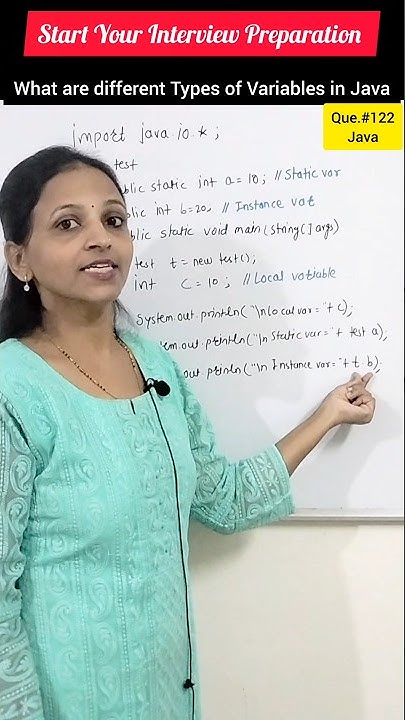 Types of Variables in Java|Programming Interview Question 121 #shorts # ...