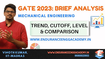 GATE 2023 Paper Analysis | MECHANICAL Engineering | EEA | Cut off, Trend, Comparison