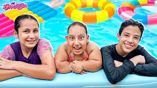 Maria E Amigos Fazem Festa Na Piscina Pool Party Vídeo For Kids