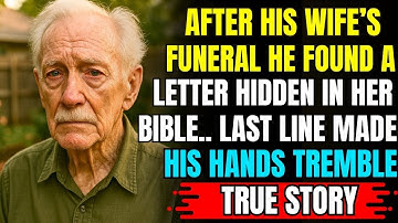 After His Wife’s Funeral, He Found A Letter Hidden In Her Bible…The Last Line Made His Hands Tremble