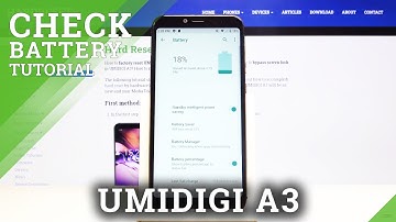 How to Enable Battery Percentage in UMIDIGI A3 – Battery Settings