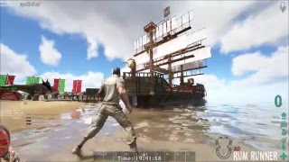 Creative way to build a boat - ship in ARK. [A51 SArge server. PVE/RP server. "The Sarge