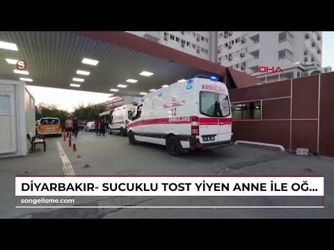 Diyarbakır- Sucuklu tost yiyen anne ile oğlu hastanelik oldu