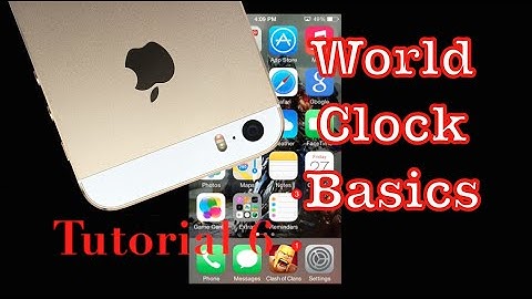 World Clock Basics on your iPhone 5s | Tutorial 6