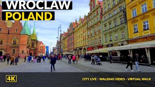 4K Wroclaw❤️  Walking Tour - City Center - Old Town