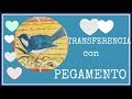 Cómo hacer transferencia con pegamento escolar - cola blanca - Tutorial - DIY