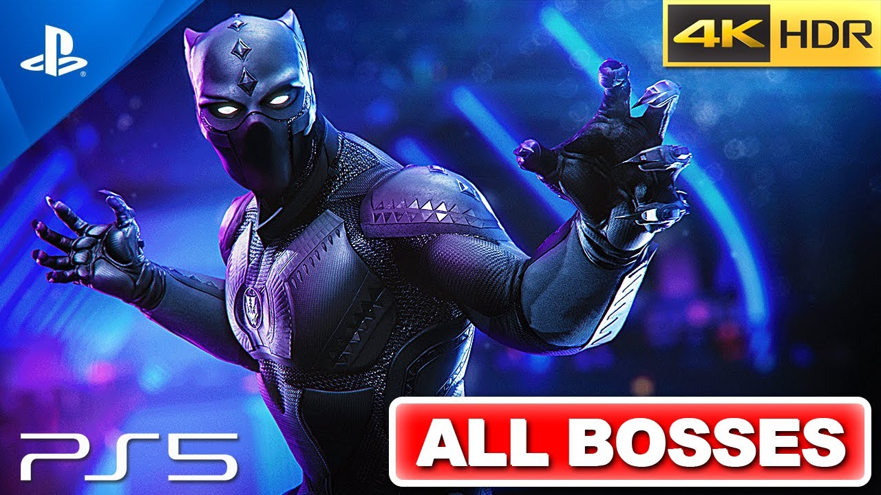 BLACK PANTHER knows how to FIGHT! Marvel's Avengers - War for Wakanda ALL BOSSES [4K 60FPS HDR PS5]