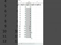 Excel formula for number series #exceltips