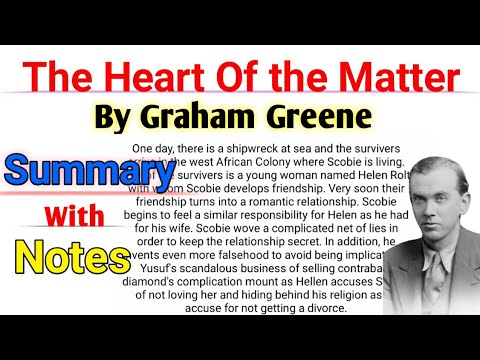 The Heart Of the Matter by Graham Greene - Summary l Explanation in ...