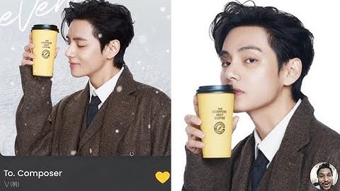 BTS V / Taehyung Compose Coffee Model Ad